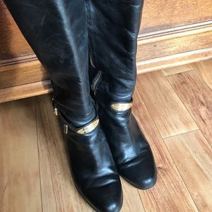 Michael Kors Black leather Knee High Boots